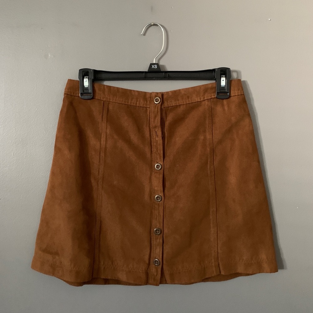 Hollister suede skirt